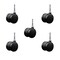 Service Caster 2'' Office Chair Casters Nylon Twin Wheel 5/16'' Grip Neck Stem, 5PK SCC-UHGN02S50-NYS-5 - alternate 1